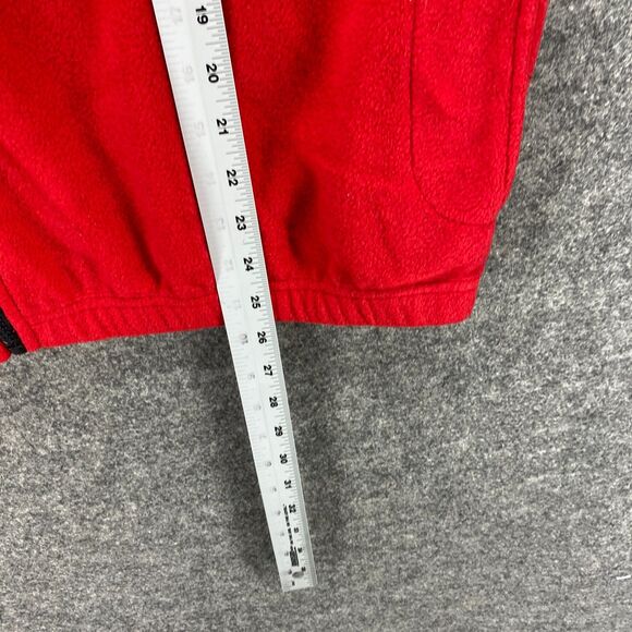 Sierra Pacific Vest Women L Large Red Snowmen High Neck Full Zip Fleece - Picture 6 of 9